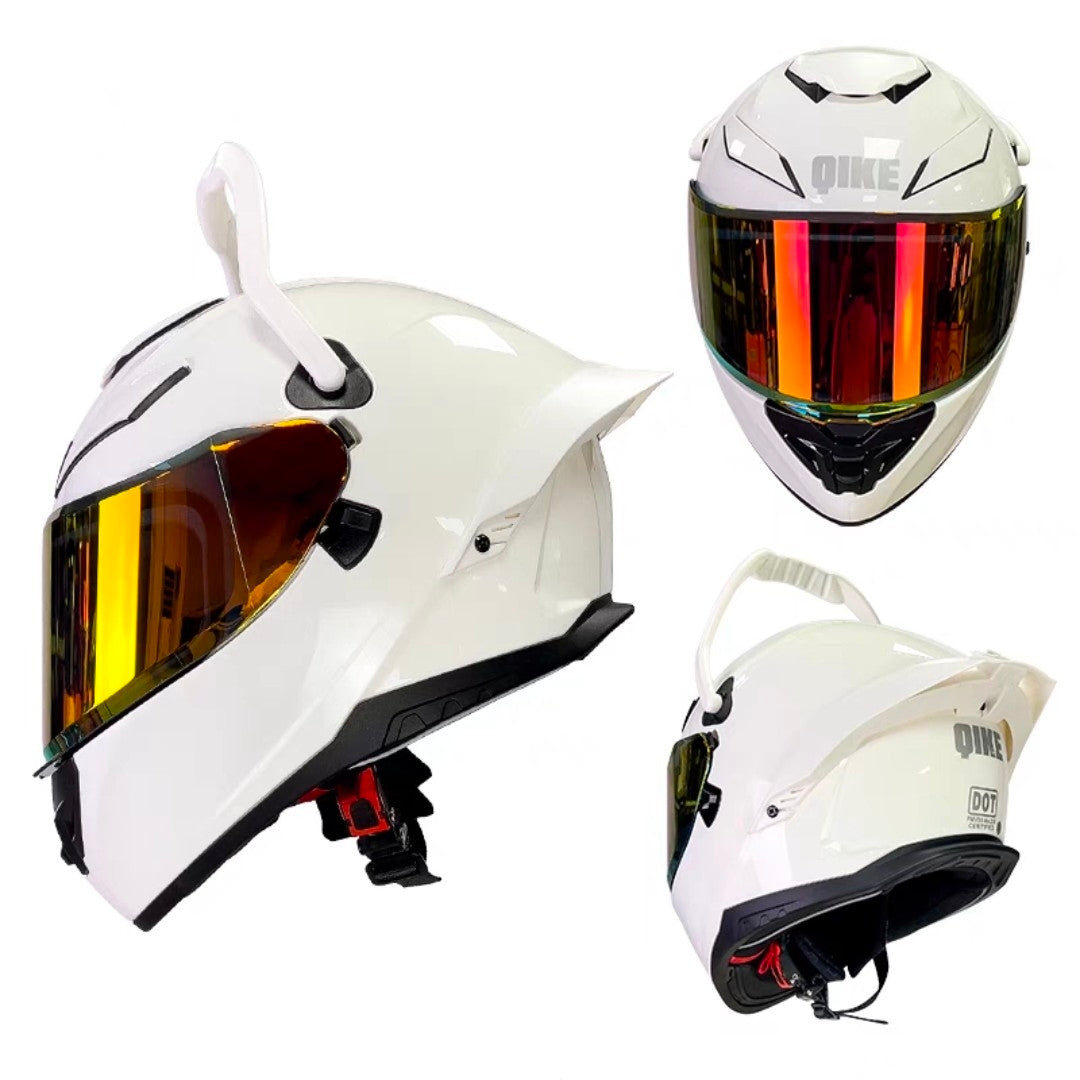 Future Serie / Carbon Fiber Pattern Plated Full Face Helmet Motorcycle All-Season DOT 3C Approve