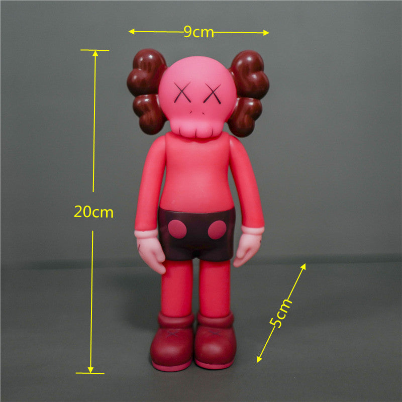 KAWS Figurine Collectible: Toy Handheld Ornament KAWS Covered Face Sesame Street