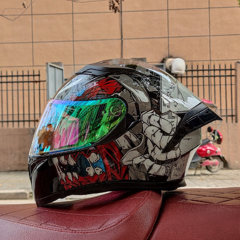 Soul-Eater/3C DOT Dual Visors Winter Bluetooth Motorcycle Full-cover Helmet