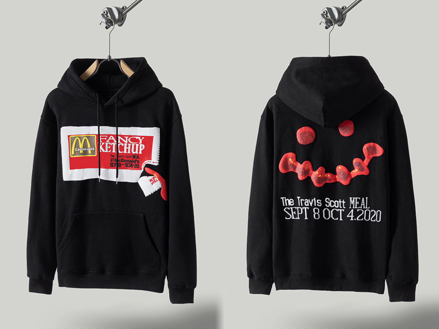 Self-Made FW20 Travis Scott x McDonald's Apple Pie High Street Foam Print Hoodie