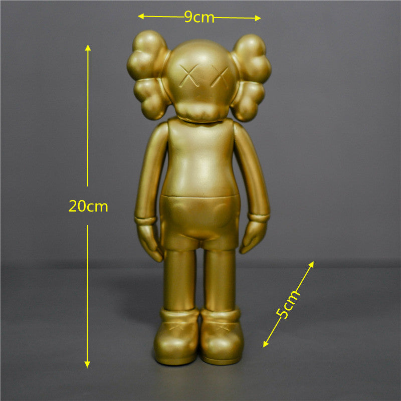 KAWS Figurine Collectible: Toy Handheld Ornament KAWS Covered Face Sesame Street