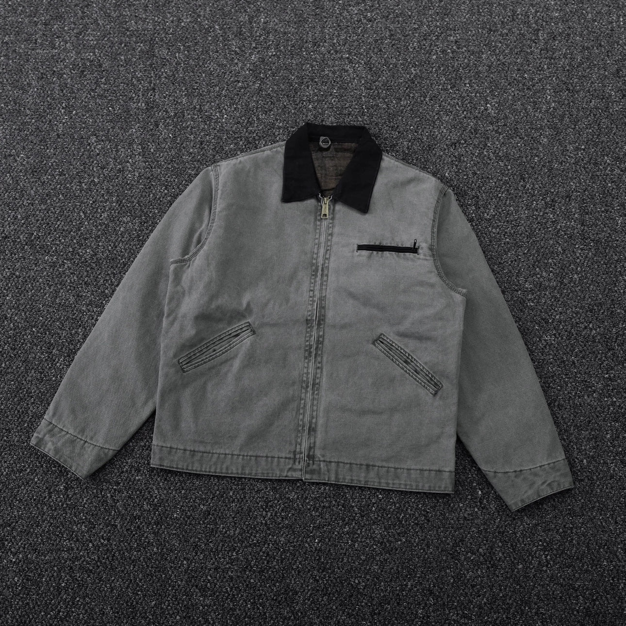 Self-made Carhartt J97 Detroit Jacket Vintage Canvas J22 Cleanfit Cotton Coat