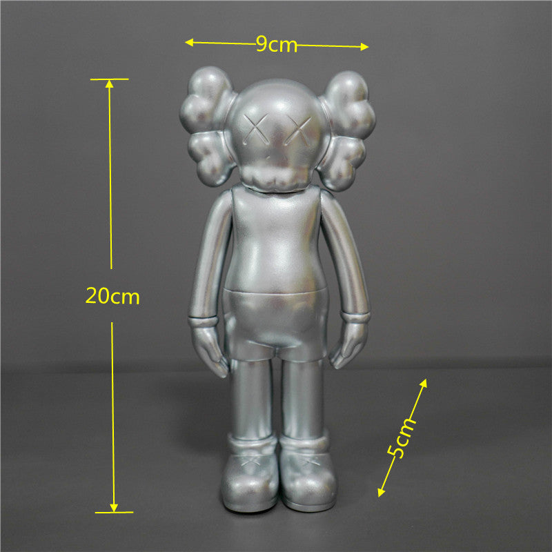 KAWS Figurine Collectible: Toy Handheld Ornament KAWS Covered Face Sesame Street