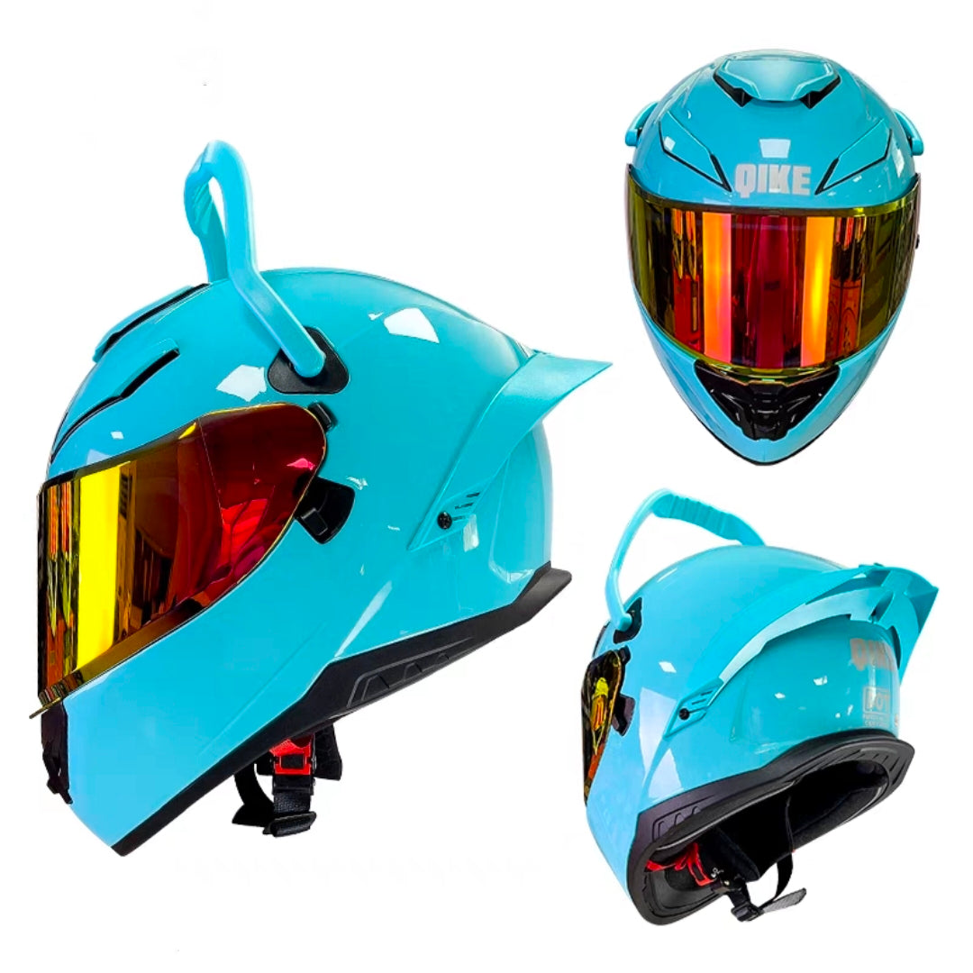 Future Serie / Carbon Fiber Pattern Plated Full Face Helmet Motorcycle All-Season DOT 3C Approve