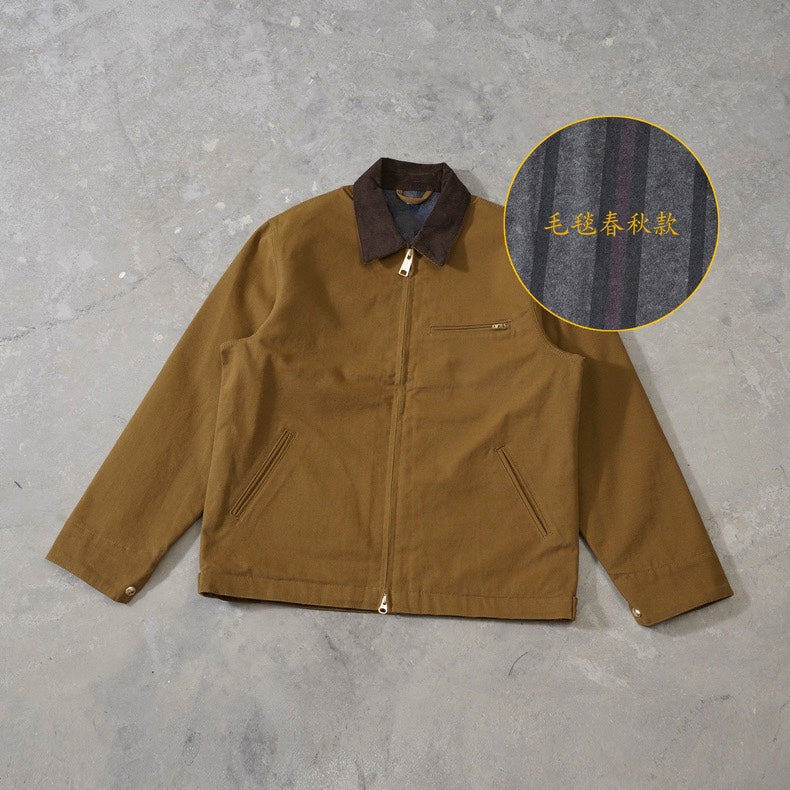 Self-made Carhartt J97 Detroit Jacket Vintage Canvas J22 Cleanfit Cotton Coat