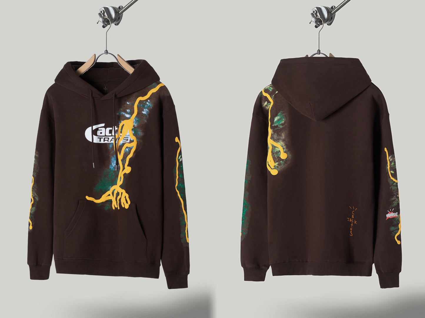 Self-Made FW20 Travis Scott x McDonald's Apple Pie High Street Foam Print Hoodie