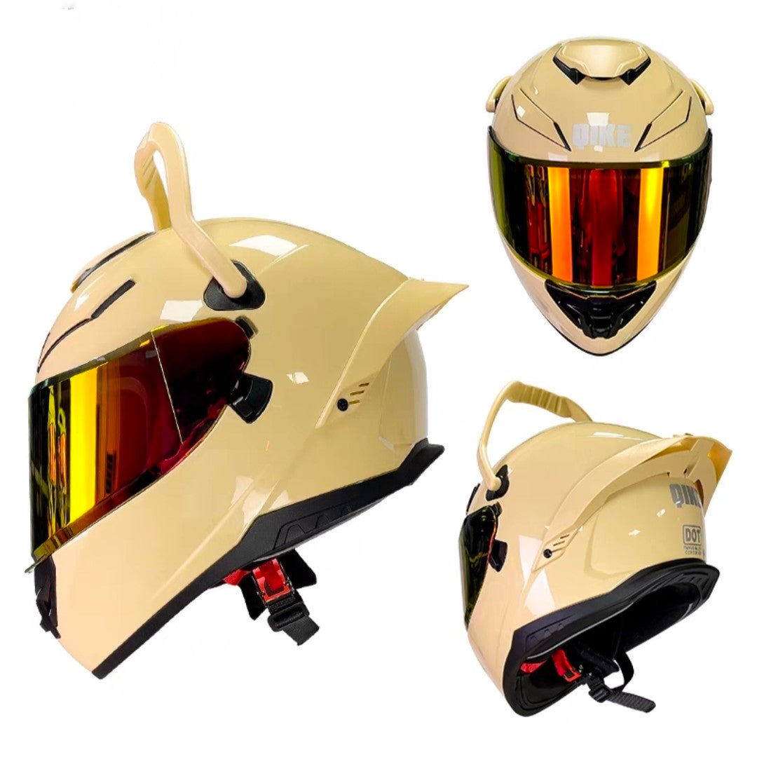 Future Serie / Carbon Fiber Pattern Plated Full Face Helmet Motorcycle All-Season DOT 3C Approve