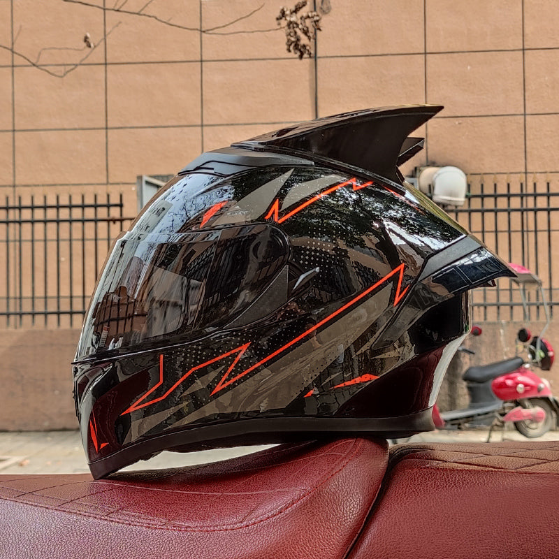 Soul-Eater/3C DOT Dual Visors Winter Bluetooth Motorcycle Full-cover Helmet