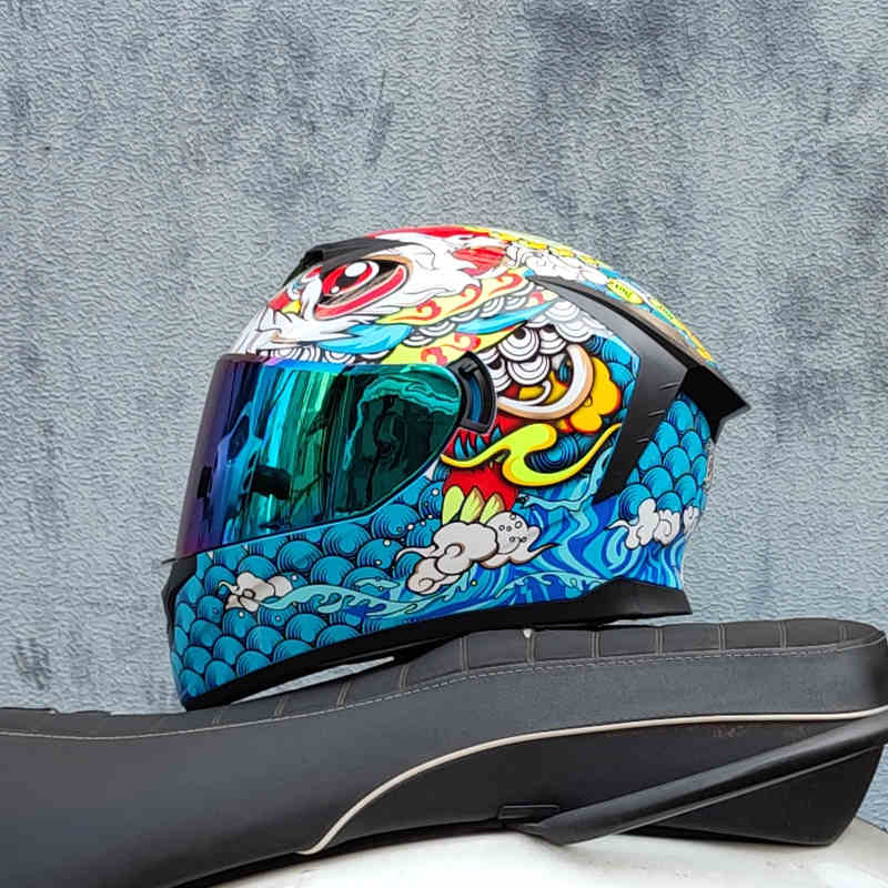 Soul Eater - 3C DOT Dual Visors Unisex LVS Bluetooth Full-Cover Motorcycle Helmet