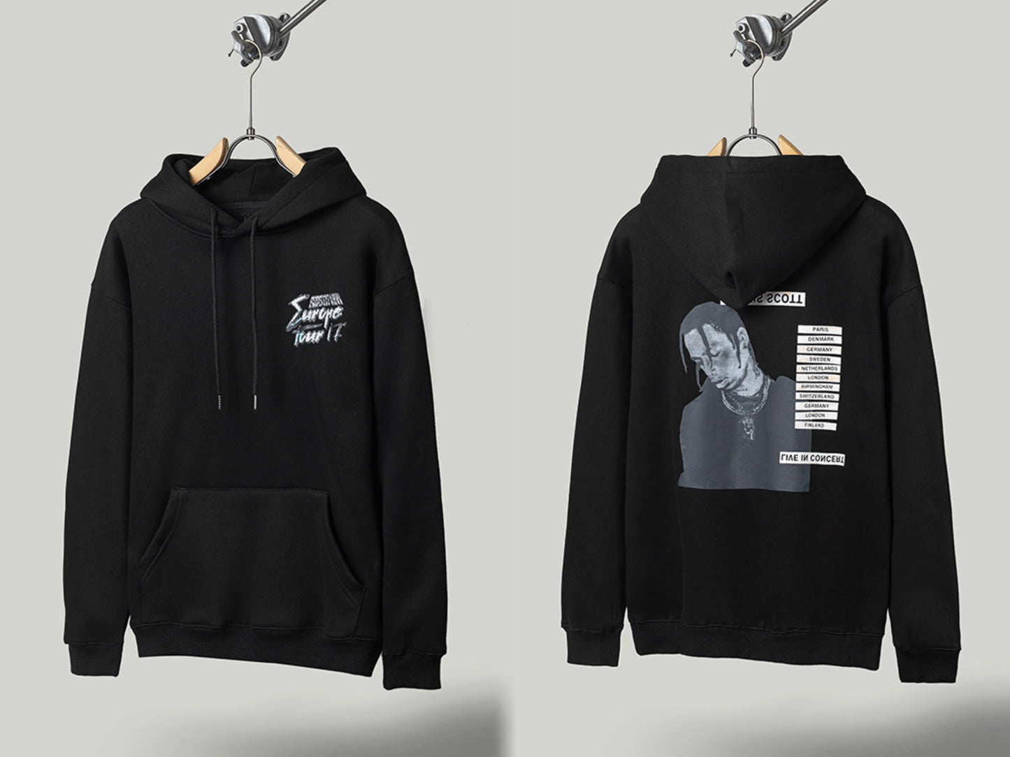 Self-Made FW20 Travis Scott x McDonald's Apple Pie High Street Foam Print Hoodie