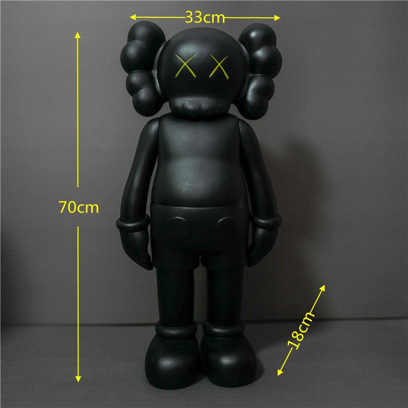 KAWS Figurine Collectible: Toy Handheld Ornament KAWS Covered Face Sesame Street