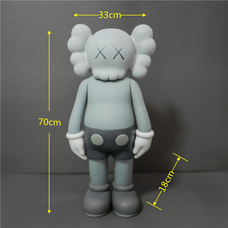 KAWS Figurine Collectible: Toy Handheld Ornament KAWS Covered Face Sesame Street