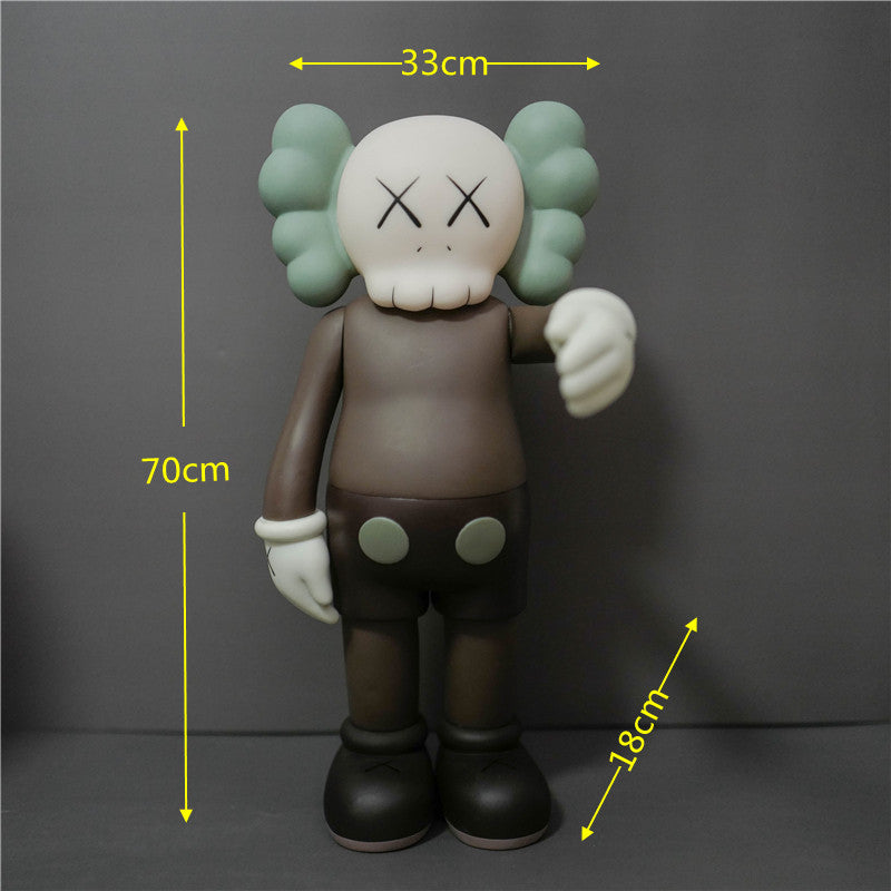 KAWS Figurine Collectible: Toy Handheld Ornament KAWS Covered Face Sesame Street