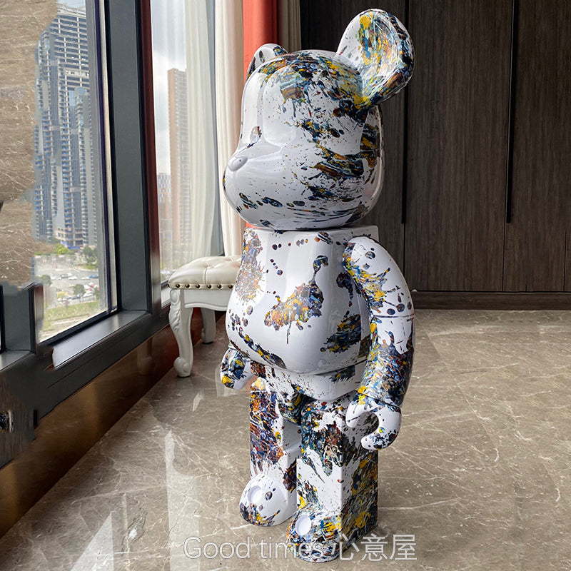 Bearbrick 1000% Building Block Violent Bear Collectible Home Decor Toy Figure 70CM High