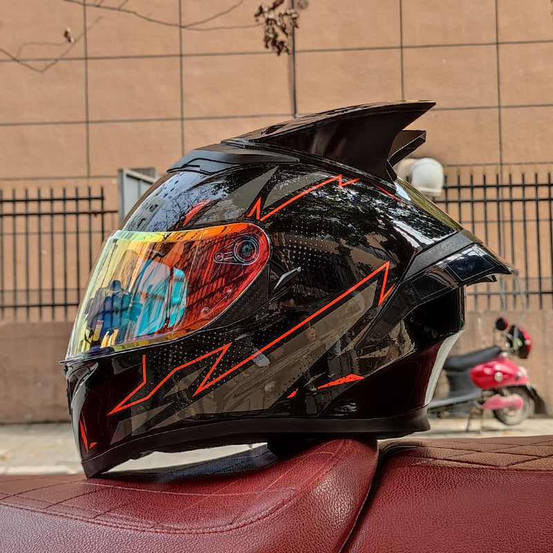 Soul-Eater/3C DOT Dual Visors Winter Bluetooth Motorcycle Full-cover Helmet