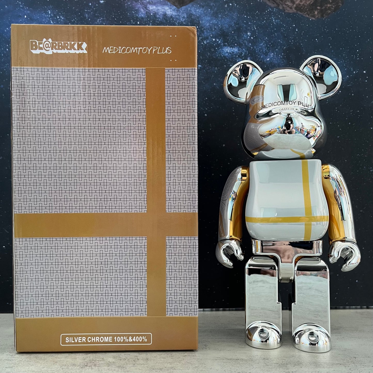 BE@RBRICK 400% Building Block Violence Bear Collectible Toy Action Figure