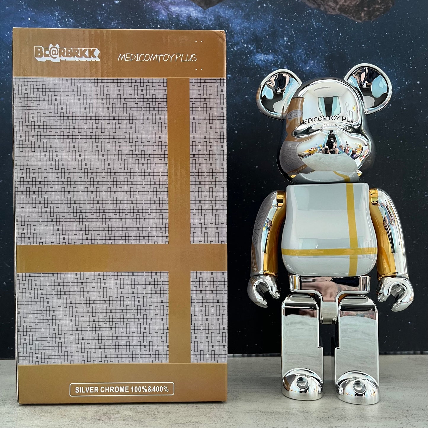 BE@RBRICK 400% Bluetooth Speaker Building Block Violent Bear Collectible Figure