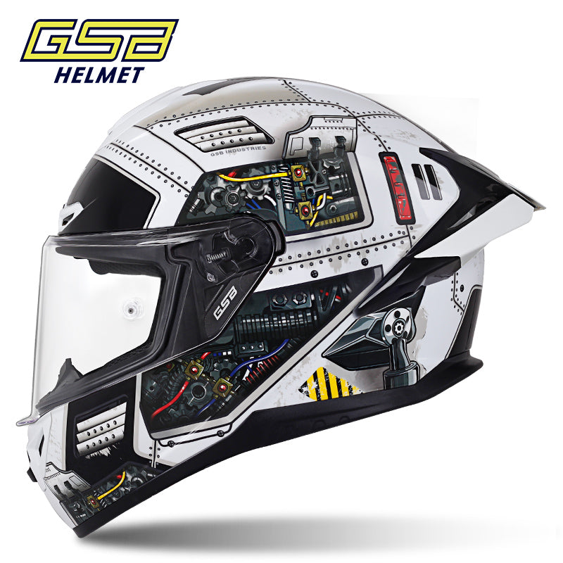 GSB361GT Motorcycle Helmet Unisex Large Spoile All-Season Full-Face Helmet 3C