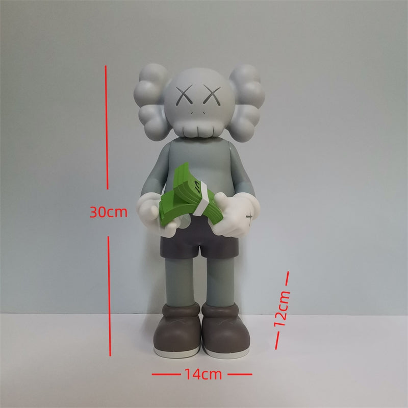 KAWS Figurine Collectible: Toy Handheld Ornament KAWS Covered Face Sesame Street