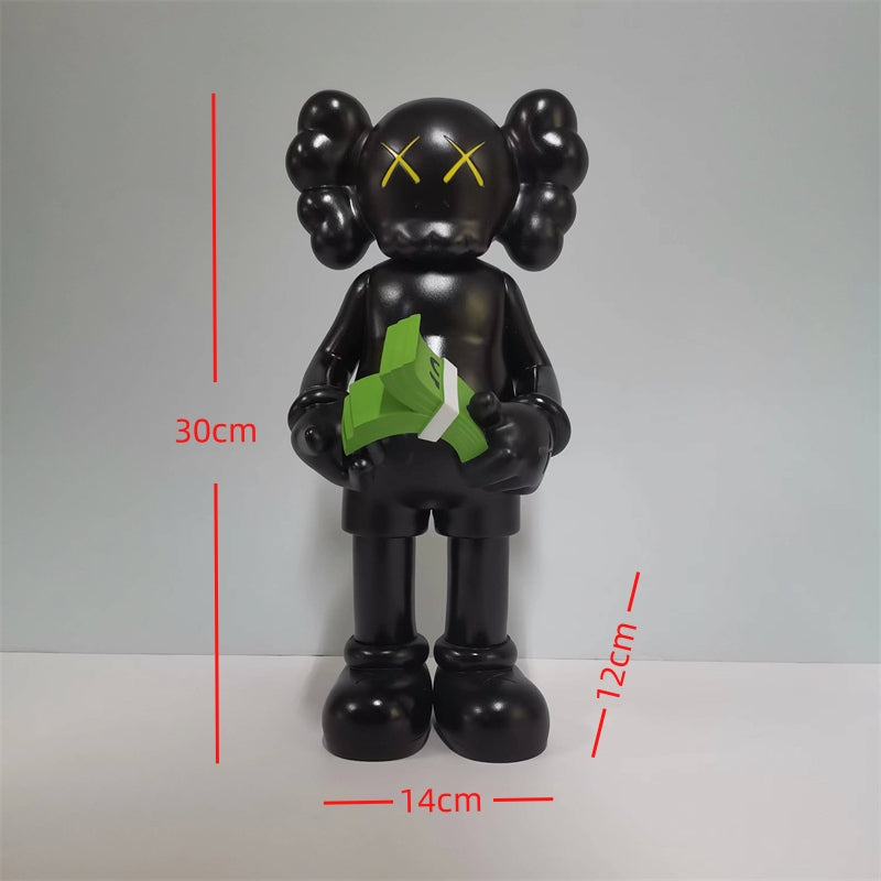 KAWS Figurine Collectible: Toy Handheld Ornament KAWS Covered Face Sesame Street