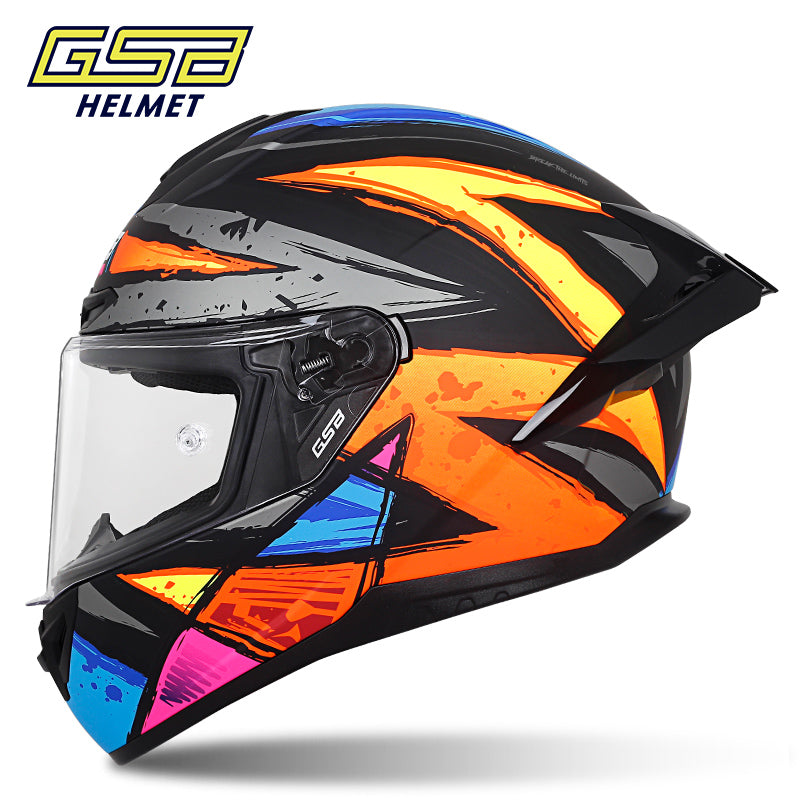 GSB361GT Motorcycle Helmet Unisex Large Spoile All-Season Full-Face Helmet 3C