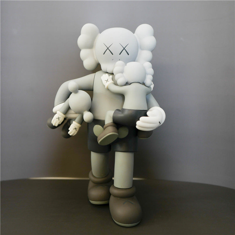 KAWS Figurine Collectible: Toy Handheld Ornament KAWS Covered Face Sesame Street