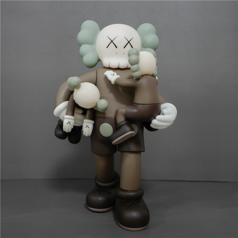 KAWS Figurine Collectible: Toy Handheld Ornament KAWS Covered Face Sesame Street