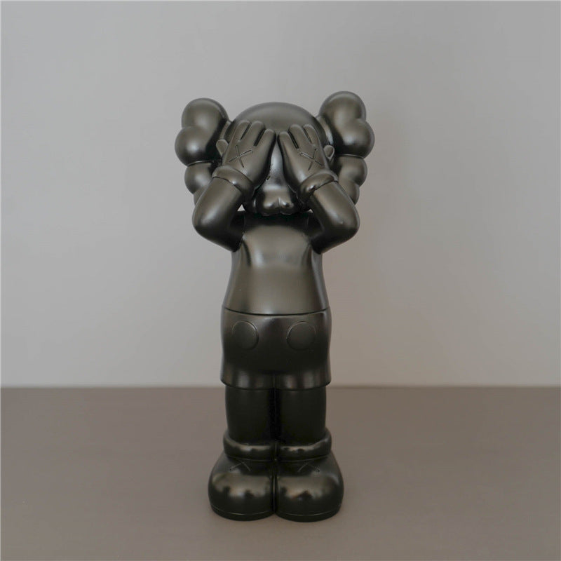 KAWS Figurine Collectible: Toy Handheld Ornament KAWS Covered Face Sesame Street