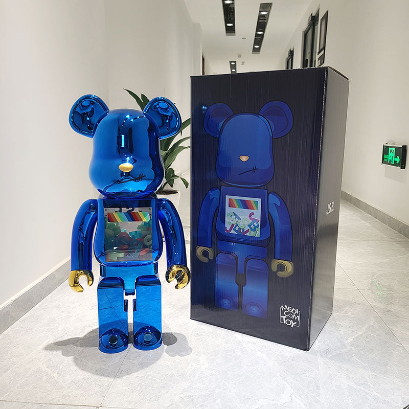 Bearbrick 1000% Building Block Violent Bear Collectible Home Decor Toy Figure 70CM High