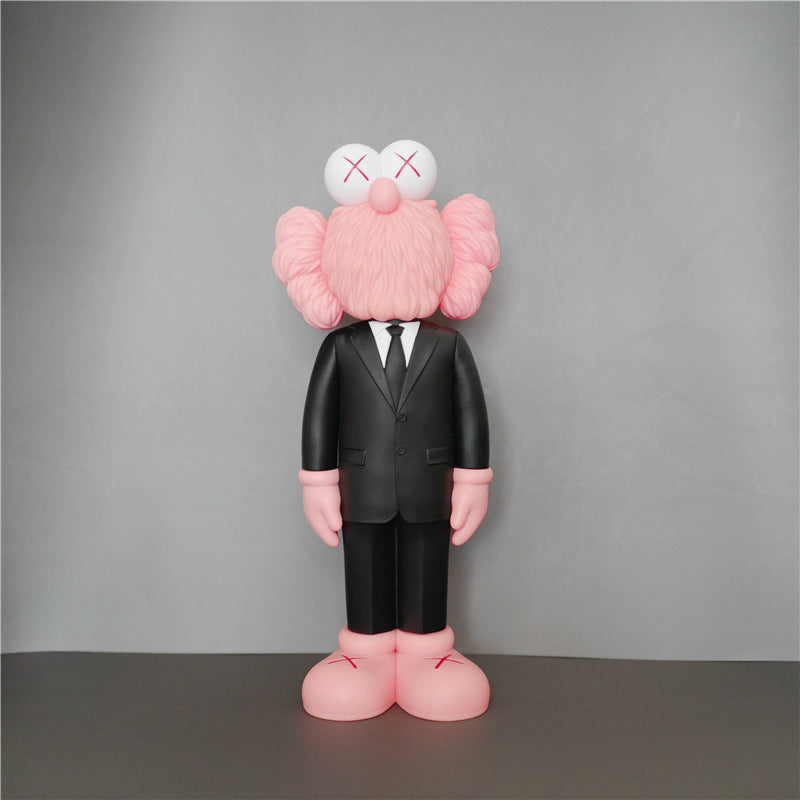 KAWS Figurine Collectible: Toy Handheld Ornament KAWS Covered Face Sesame Street