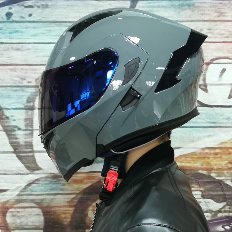 CyperPunk / 3C DOT Full Face Dual Visors Unisex /Bluetooth Motorcycle Helmet