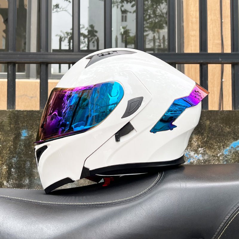 CyperPunk / 3C DOT Full Face Dual Visors Unisex /Bluetooth Motorcycle Helmet