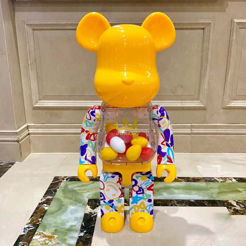 Bearbrick 1000% Building Block Violent Bear Collectible Home Decor Toy Figure 70CM High