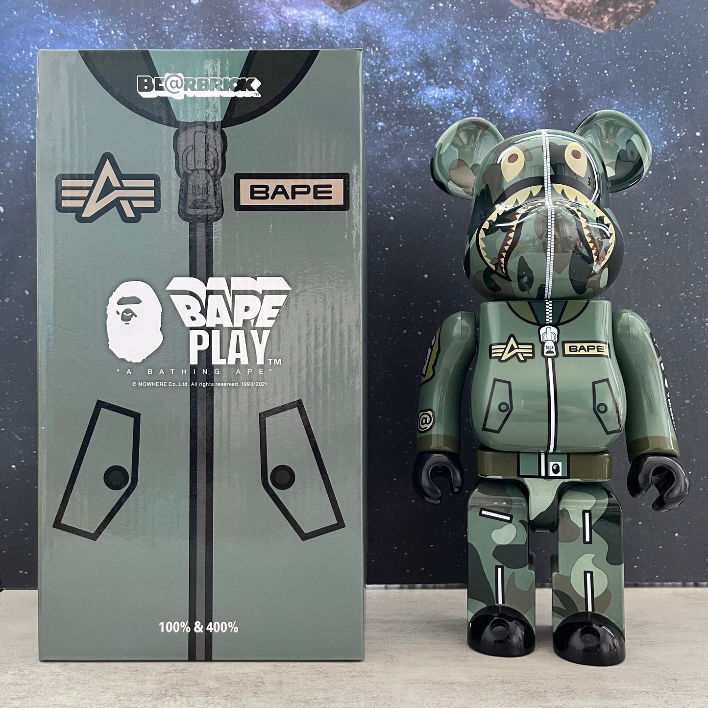 BE@RBRICK 400% Building Block Violence Bear Collectible Toy Action Figure