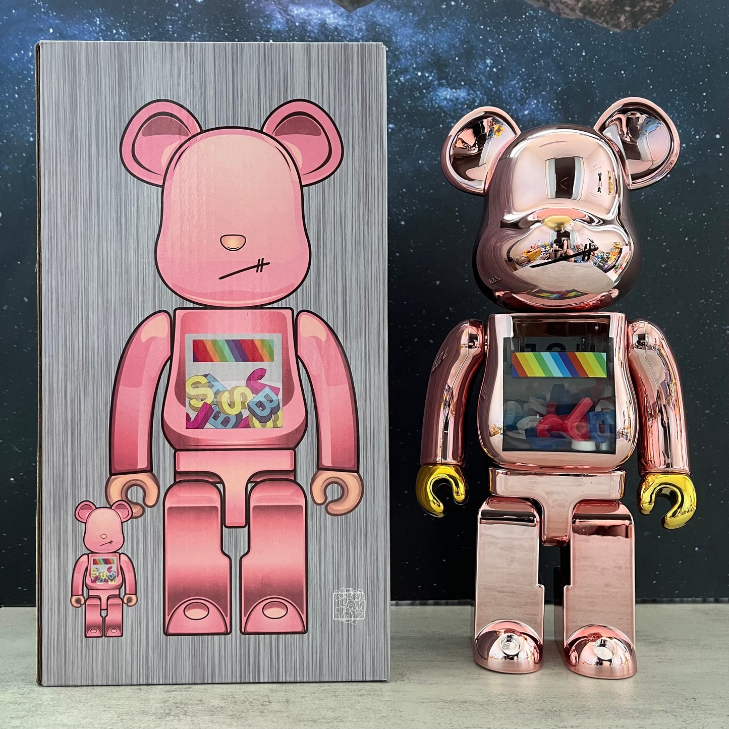 BE@RBRICK 400% Building Block Violence Bear Collectible Toy Action Figure