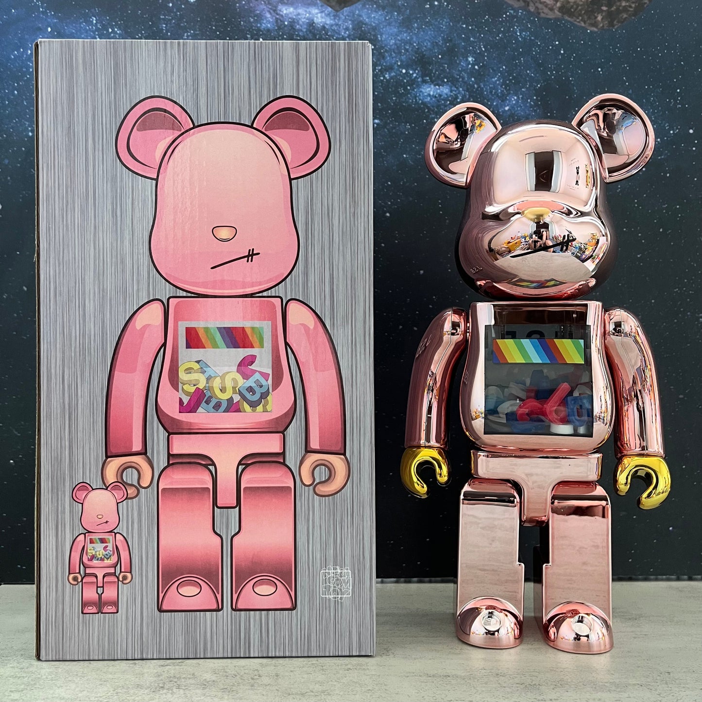 BE@RBRICK 400% Bluetooth Speaker Building Block Violent Bear Collectible Figure