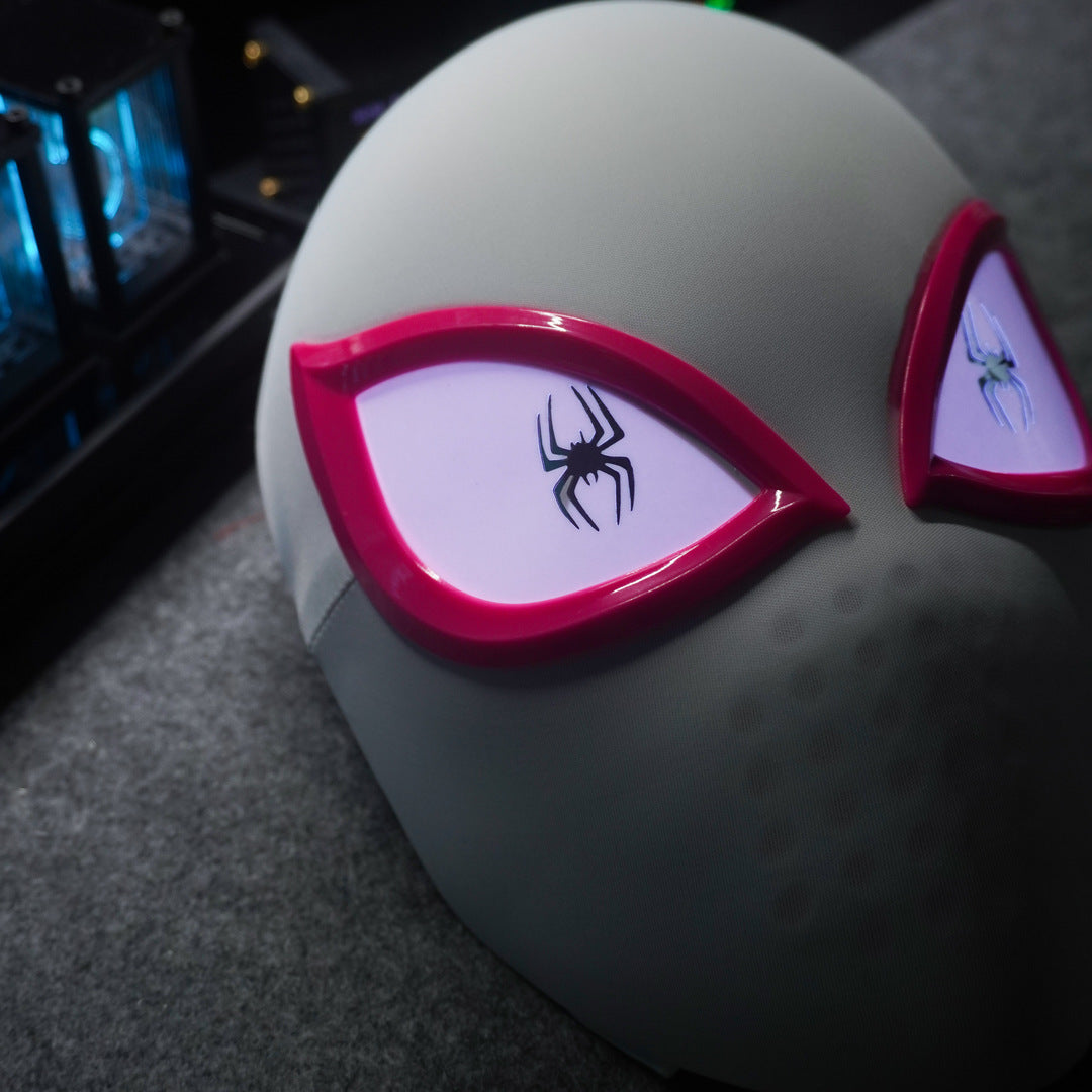 Manual/Electronic Spider-Man Headgear /Moving Eyes:Play Face Mask Gift Cosplay